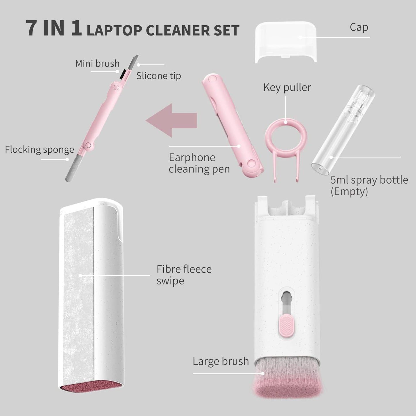 7 in 1 Electronic Cleaner kit for Monitor Keyboard Airpods Phone