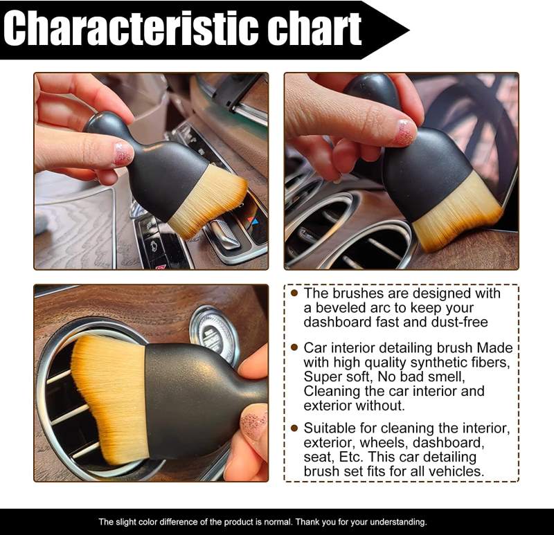 Premium Car Interior Cleaning Soft Brush