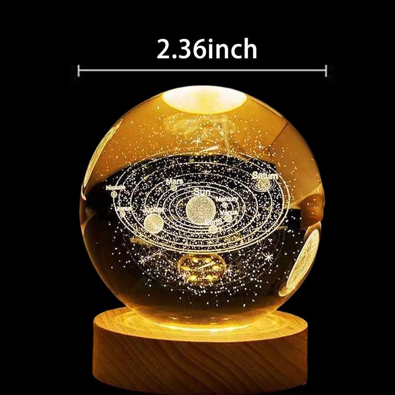 3D Crystal Ball Night Light