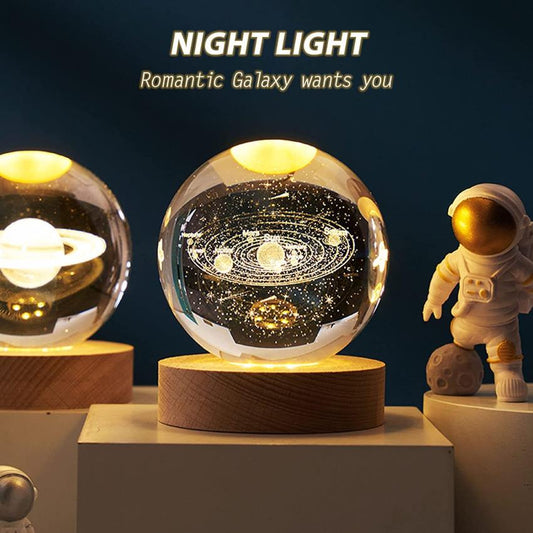 3D Crystal Ball Night Light